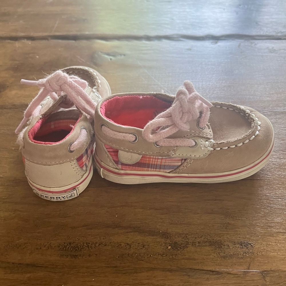 Baby Sperry My First Boat Shoe in pink size 2